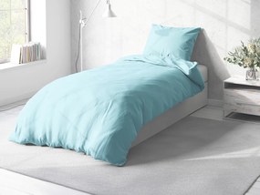 Biante Bavlnené jednofarebné posteľné obliečky Moni MO-046 Ľadová modrá Jednolôžko 140x200 a 70x90 cm