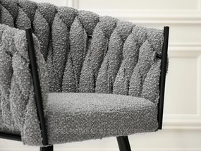 Stolička Roza (sivá + čierna). Vlastná spoľahlivá doprava až k Vám domov. 1111265