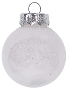Vianočné guľky - biele SYSD1688-057 (30ks)