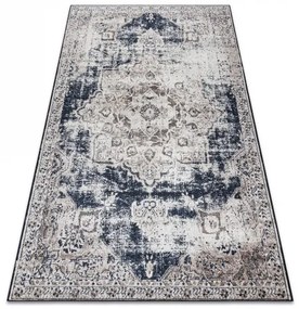 ANDRE 1090 umývací koberec Ornament, protišmykový - béžová Veľkosť: 120x170 cm