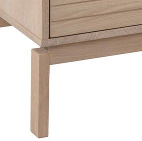 Nízka komoda v dekore duba v prírodnej farbe 180x80 cm Linley – Actona