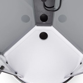 Novoterm Hydromasážny box NV-Wega 90x90 čierny