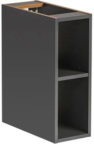 Závěsná skříňka pod umyvadlo Monako s deskou 140 cm šedá/dub hamilton