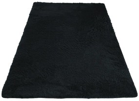 Plyšový koberec TOP - ČIERNY
