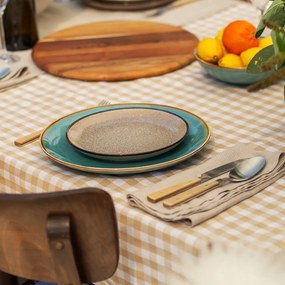 Tanier plytký Coupe 21 cm set 4 ks – Elements Stone - 492562