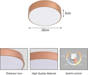 BRILAGI - LED stropné svietidlo POOL LED/24W/230V 3000/4000/6000K priemer 20 cm bronzové