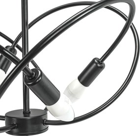 Toolight Toolight, stropné svietidlo 4xE27 APP1093-4C, čierna, OSW-04409