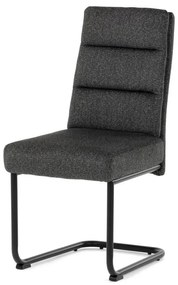 Jídelní židle, šedá, jemně hrubá látka, DCL-P3107 GREY2