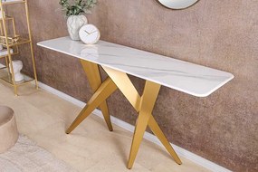 Dizajnová konzola Zephyra 140 cm biela