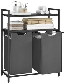 Kôš na bielizeň REX sivý