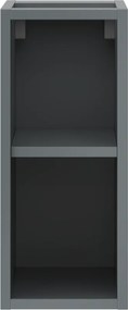 Mexen Box-A, otvorená skrinka s policou 20 cm, grafitová matná, 91AX2-0200-470-0-66
