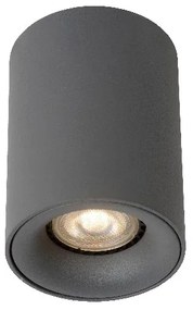 Lucide 09912/05/36 BENTOO-LED - Stropné bodové svetlo - priemer 8 cm - LED stmievatelné - GU10 - 1x5W 3000K - Sivé