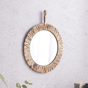 Dekorstudio Okrúhle bambusové zrkadlo BOHO 35CM 322059