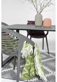 Sivá záhradná súprava nábytku so 6 stoličkami Le Bonom Joanna Strong