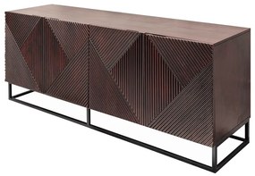 Dizajnová komoda Annabella 177 cm hnedé mango
