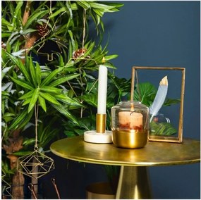 Hliníkový okrúhly odkladací stolík ø 39 cm Rhet – Kave Home