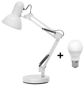 Brilagi - LED Stolná lampa ROMERO 1xE27/10W/230V biela