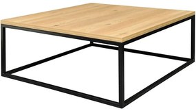 Konferenčný stolík Lennox 85x85x36 Prirodzené /kov