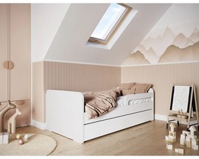 Biela detská posteľ s matracom/s roštom 80x160 cm Duuli – ELTAP