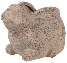 Béžový antik dokoračný kvetináč králik Rabbi - 17*12*12 cm