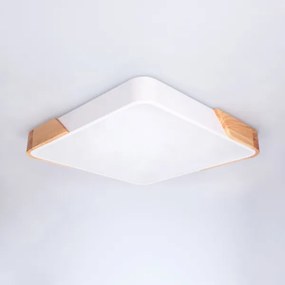 Brilagi - stmievateľné LED svietidlo PILANA LED/48W/230V dub/biela 42x42 cm + diaľkový ovládač