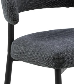 Actona 2x Jedálenská stolička Edina - sivá / čierna