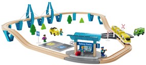 Playtive Drevená železničná súprava (osobný vlak)  (100381062)