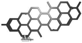 Terma Hex 502x1126 vodný radiátor RAL9005 Pololesk YL