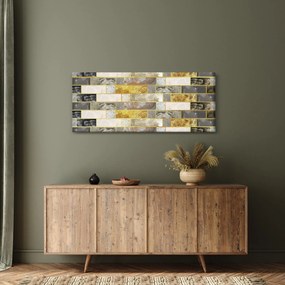 Obraz - Dekor s textúrami (120x50 cm)
