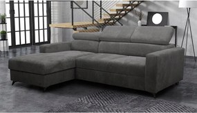 Rohová sedačka Laviosuna Premium (tmavosivá) (s úl. priestorom) (L)