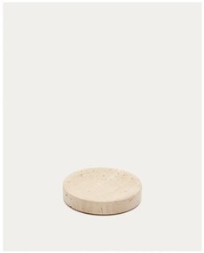 Béžová kamenná nádobka na mydlo Macre – Kave Home