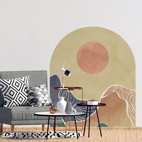 Samolepka na stenu 120x140 cm Abstract Rising Sun Arch - Ambiance