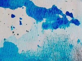 Koberec 140 x 200 cm modrá/sivá BOZAT Beliani