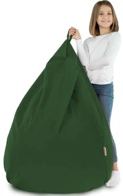 Plyšový sedací vak SAKO tmavozelený