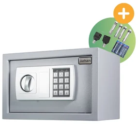 Jurhan Elektrický nábytkový trezor SAFETY, 31 x 20 x 20cm, strieborná