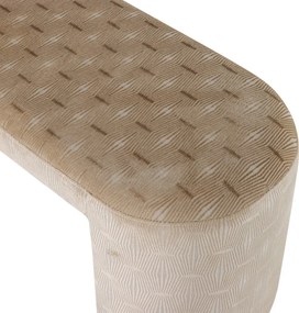 Béžová polstrovaná lavica Jacob – WOOOD