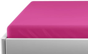 Jersey plachta do detskej postieľky EXCLUSIVE 70x140 cm purpurová