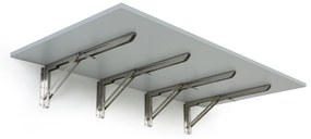 Sklápací stôl na stenu, 1200 x 600 mm, nosnosť 60 kg, sivá