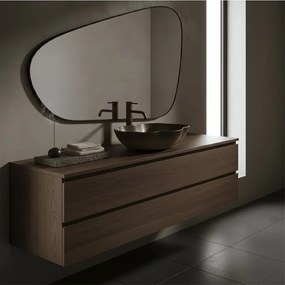 Rea Pearl, umývadlo na dosku 505x380x135 mm, béžová-hnedá-Ombre, REA-U0629