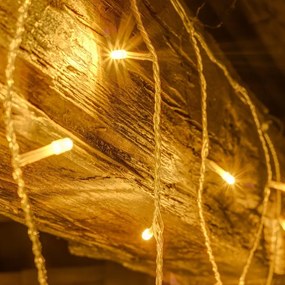 DECOLED LED světelná záclona HOBBY LINE, 2x1m, teple bílá, 100 diod, pouze do interiéru