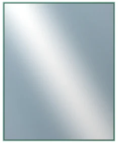 DANTIK - Zrkadlo v rámu, rozmer s rámom 80x100 cm z lišty Hliník zelená m. (7002246)
