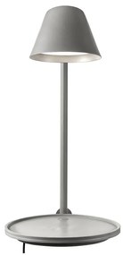 NORDLUX STAY LED dotykové nástenné svietidlo s poličkou, 14,5 W, teplá biela, sivé