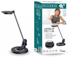 Kancelárska lampa Rita Nilsen LED BLACK BL005 BL005