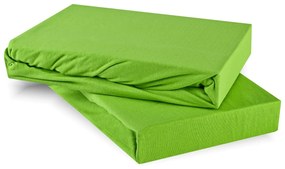 Plachta posteľná zelená jersey EMI: Detská plachta 60x120