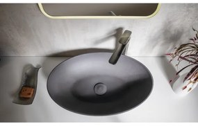 Sapho - Umývadlo na dosku FORMIGO 60x40 cm betón/antracit