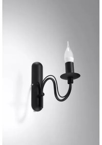 Nástenné svietidlo MINERWA 1xE14/40W/230V čierna
