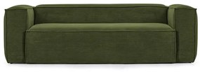 Dvojmiestna pohovka blok 210 cm zelená menčester MUZZA