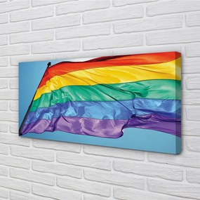 Obraz canvas farebné vlajky 120x60 cm
