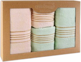 BAVLNENÉ UTERÁKY TIWANO SADA 2 KS 50X90 CM, 2 KS 70X140 CM VIACFAREBNÁ