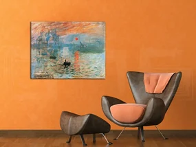 Obraz na plátne ZÁPAD SLNKA V PRÍSTAVE – Claude Monet | rôzne rozmery